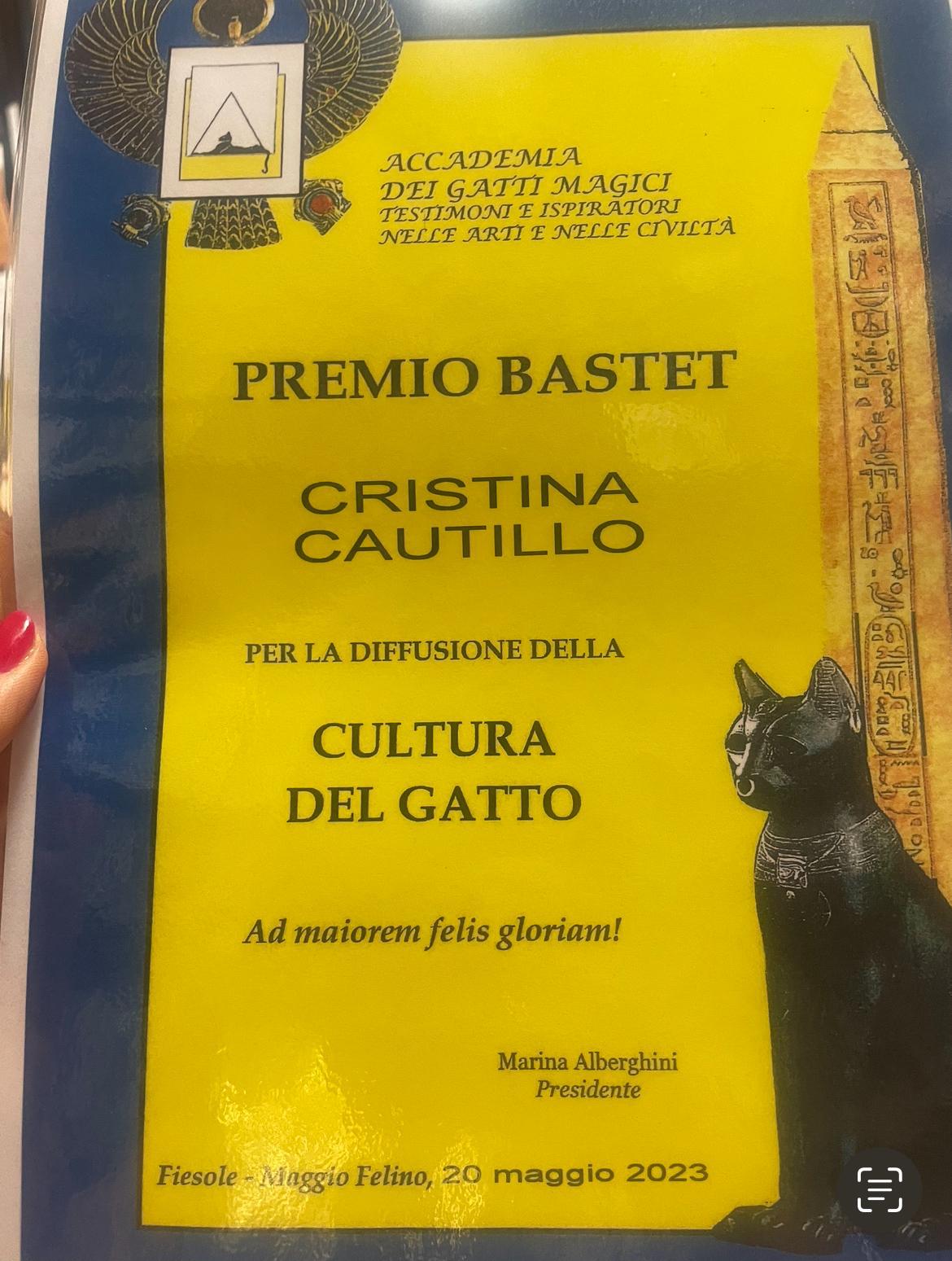 Premio Bastet dell'Accademia dei Gatti Magici