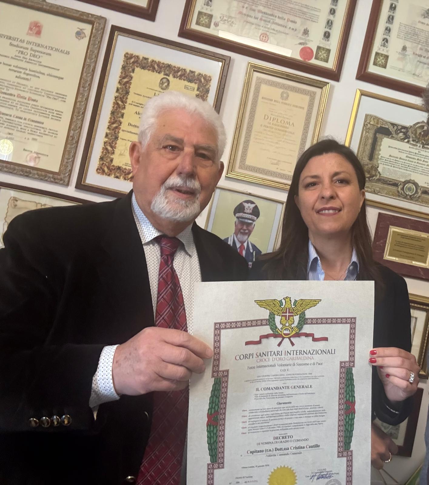 Riconoscimento Corpi Sanitari Internazionali